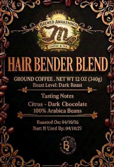 Hair Bender Blend — Dark Roast Ground Coffee, 12oz