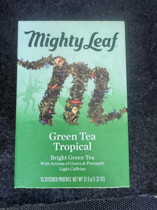 Green Tea Tropical — Guava & Pineapple Green Tea, 15 Pouches