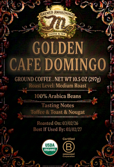 Golden Café Domingo — Medium Roast gemahlener Kaffee, 297g