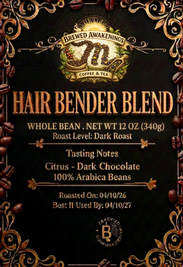 Mélange Hair Bender — Café en Grains Torréfaction Foncée, 340g