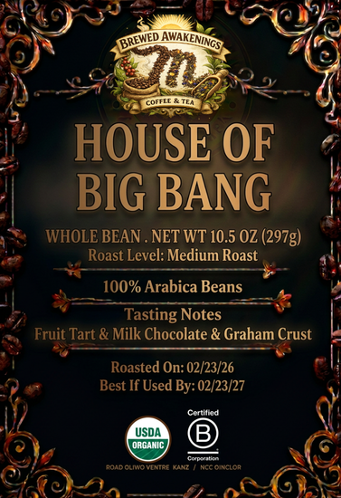 House of Big Bang — Medium Roast Whole Bean Coffee, 10.5oz