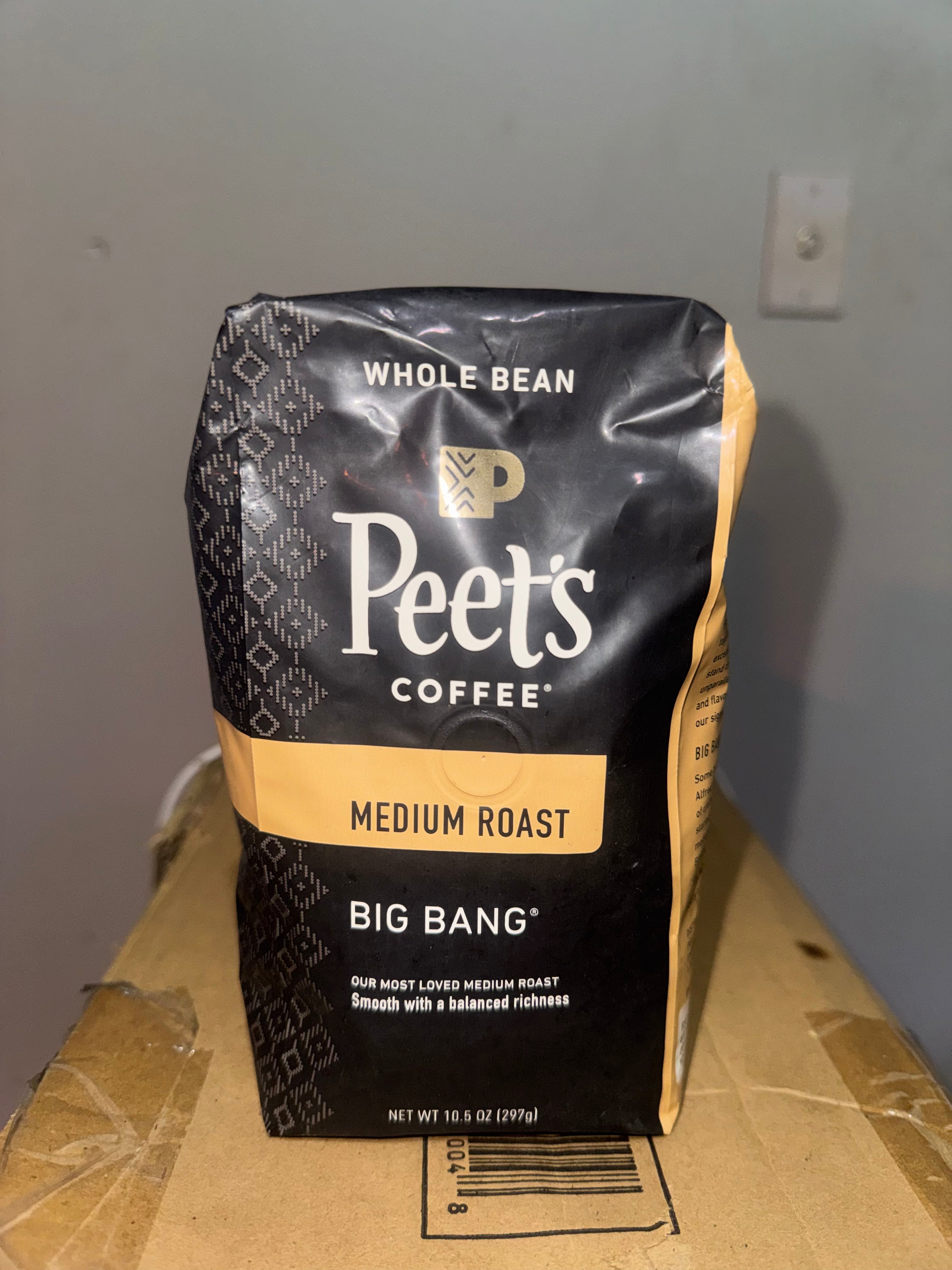 Peet's Coffee Big Bang Medium Roast Whole Coffee Beans (10.5 oz)
