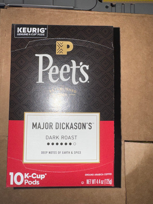Major Dickerson Dark Roast Single-Serve Coffee Pods — 10 Count