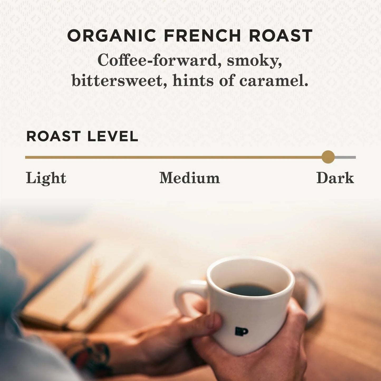 Dosettes de café à servir une tasse « French Roast » à torréfaction foncée — Paquets de 10 et 32