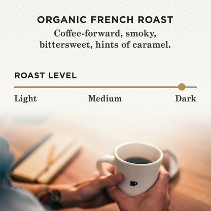 Dosettes de café à servir une tasse « French Roast » à torréfaction foncée — Paquets de 10 et 32