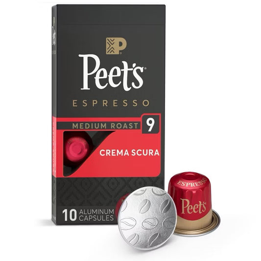 Crema Scura Intensity 9 Espresso Pods — Original Line Compatible, 10ct