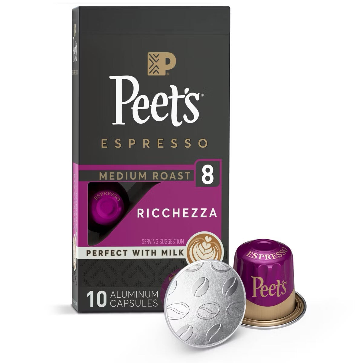 Ricchezza Intensity 8 Espresso Pods — Original Line Compatible, 10ct