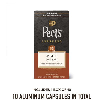 Ristretto Intensity 10 Espresso Pods — Original Line Compatible, 10ct