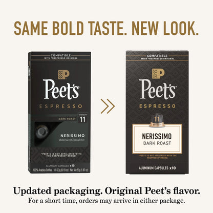 Nerissimo Intensity 11 Espresso Pods — Original Line Compatible, 10ct
