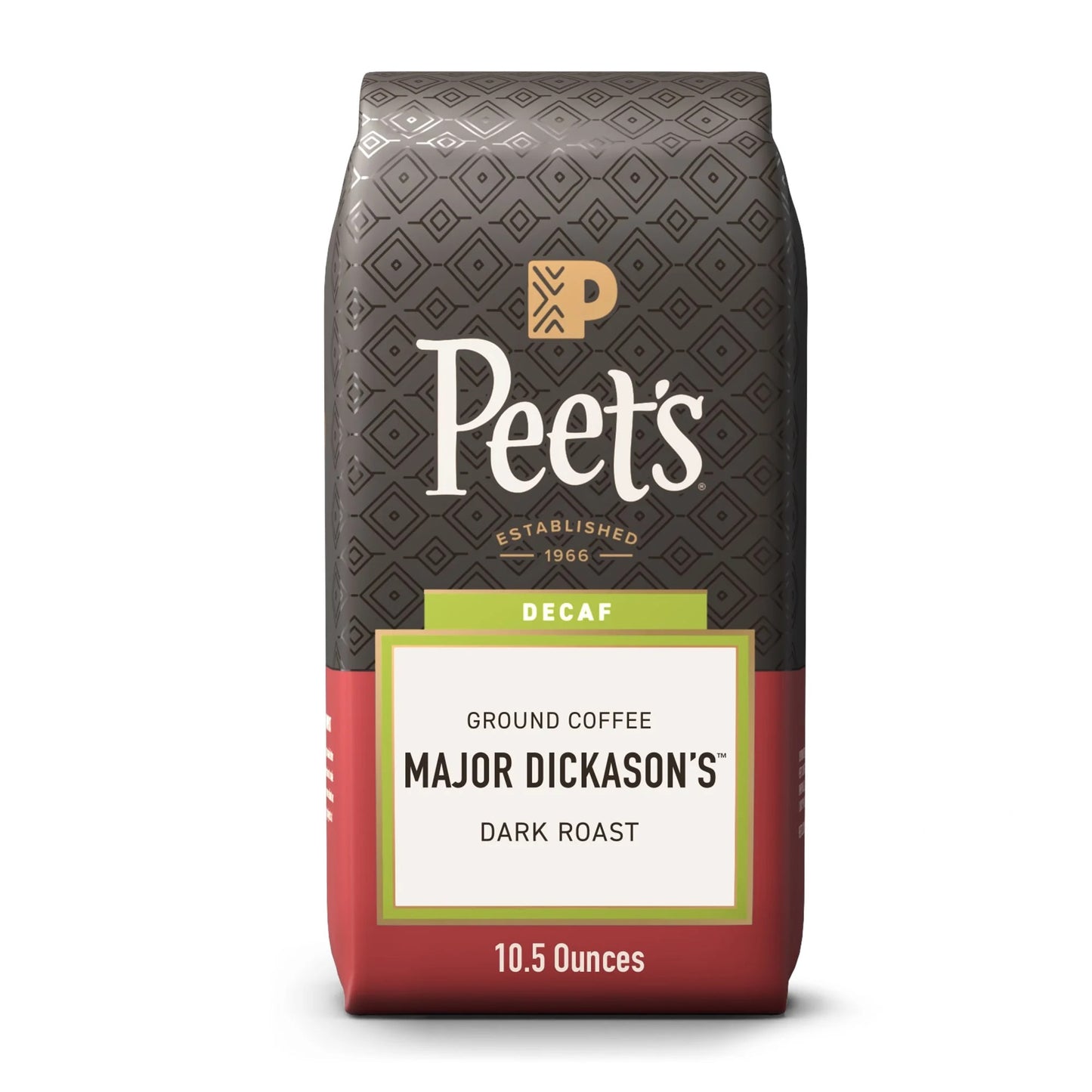 Koffeinfrei Major Dickerson — Dunkle Röstung gemahlener Kaffee, 297g
