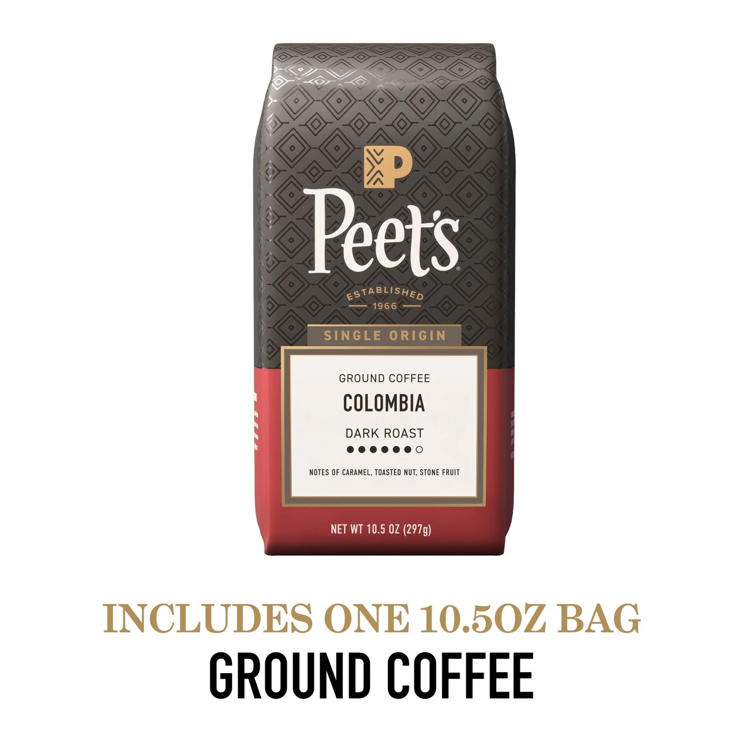 Single Origin Colombia — Dark Roast Ground Coffee, 12oz