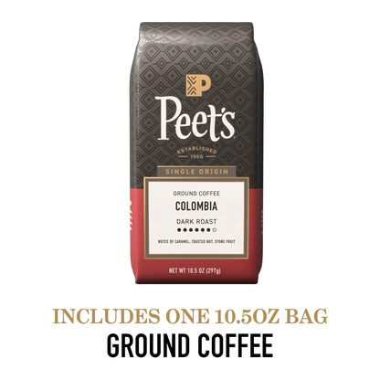 Single Origin Colombia — Dark Roast Ground Coffee, 12oz