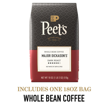 Major Dickerson – Dark Roast Ganze Kaffeebohnen, 297g