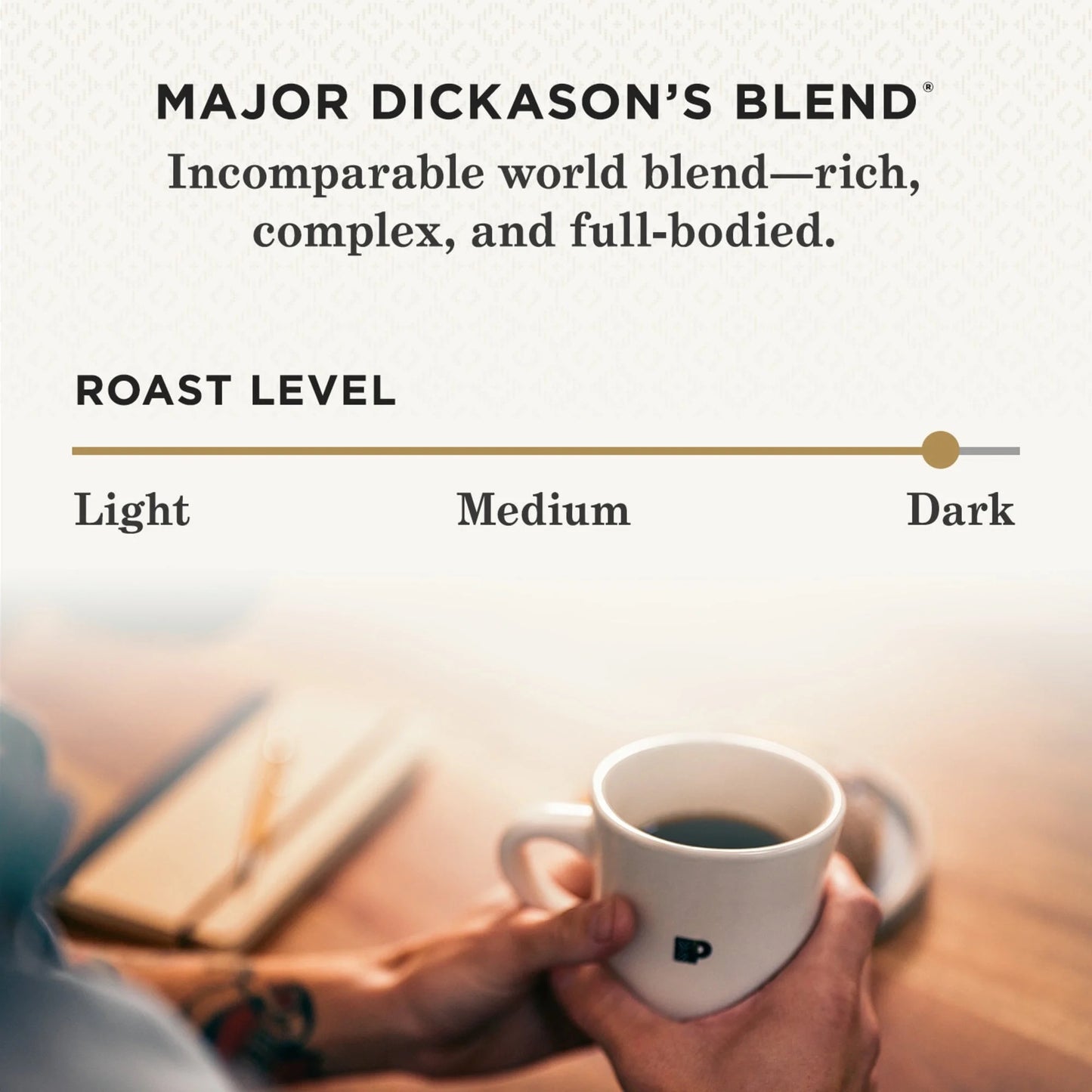 Major Dickerson – Dark Roast Ganze Kaffeebohnen, 297g