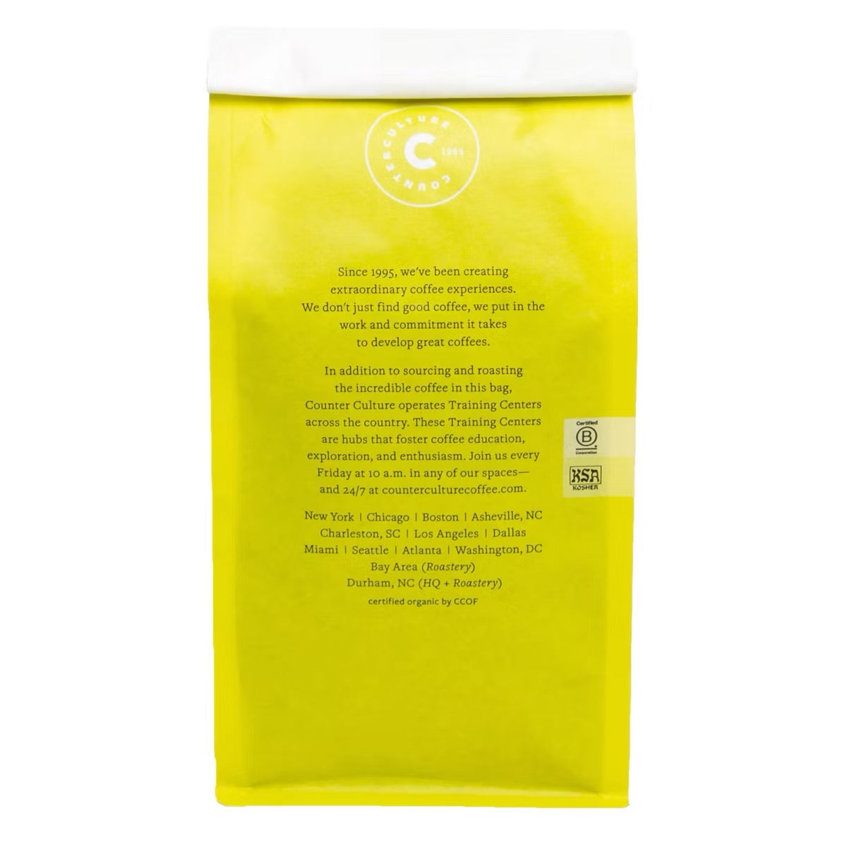 Counter Culture Apollo Whole Bean Medium Roast Coffee -12oz