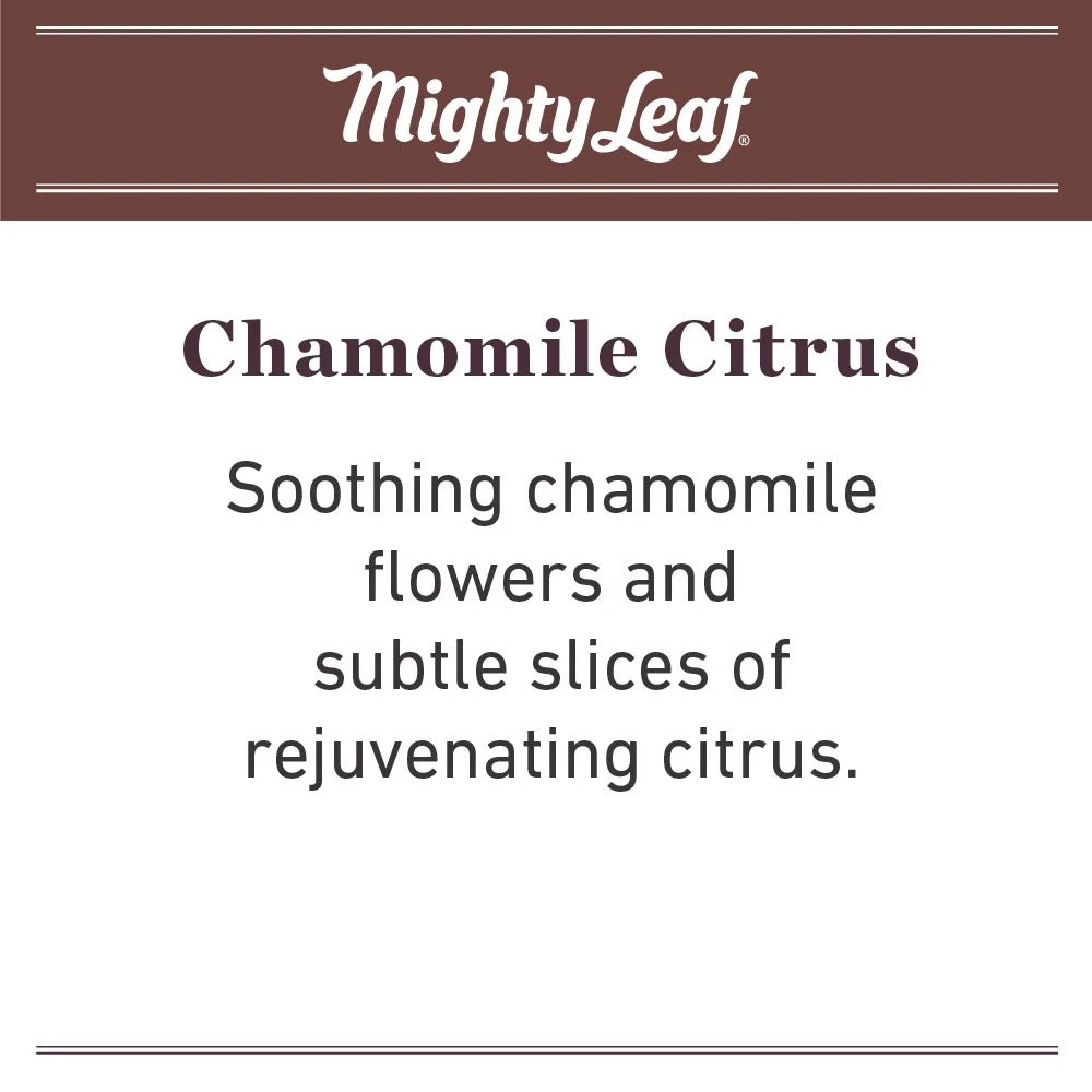 Mighty Leaf Tea Mighty Leaf Tea Chamomile Citrus Herbal Tea Bags, 15 Count