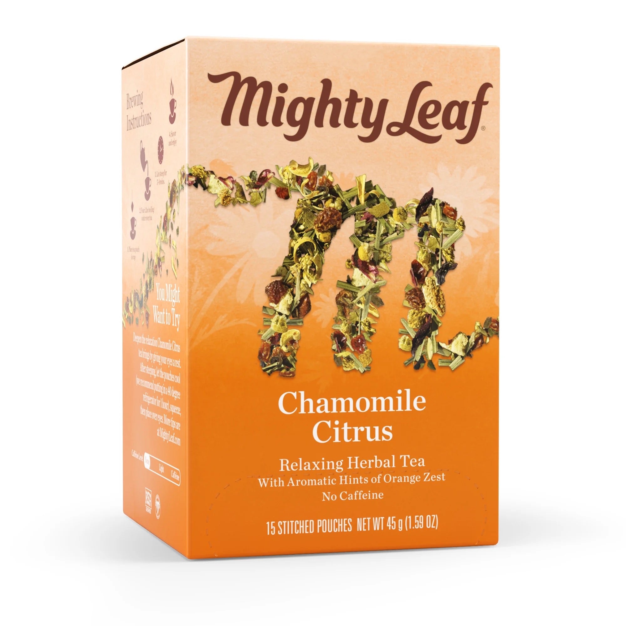 Mighty Leaf Tea Mighty Leaf Tea Chamomile Citrus Herbal Tea Bags, 15 Count