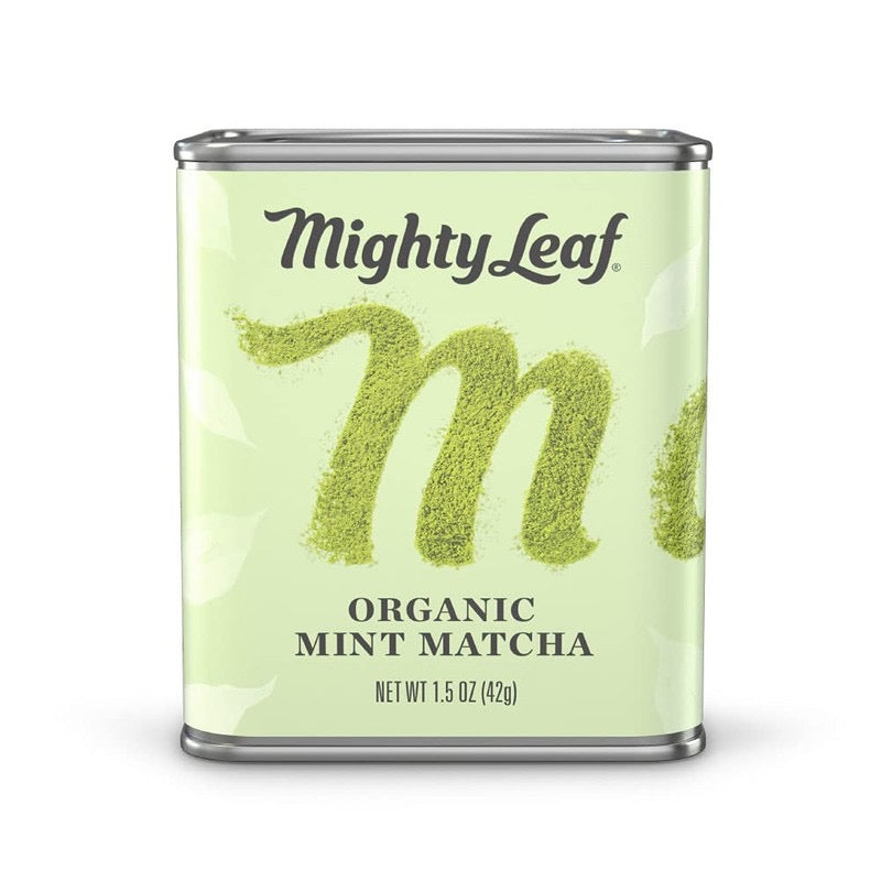 Mighty Leaf Tea, Organic Mint Matcha Green Tea Powder, 1.5 Ounce, Japanese Matcha with Mint Powder, Unsweetened