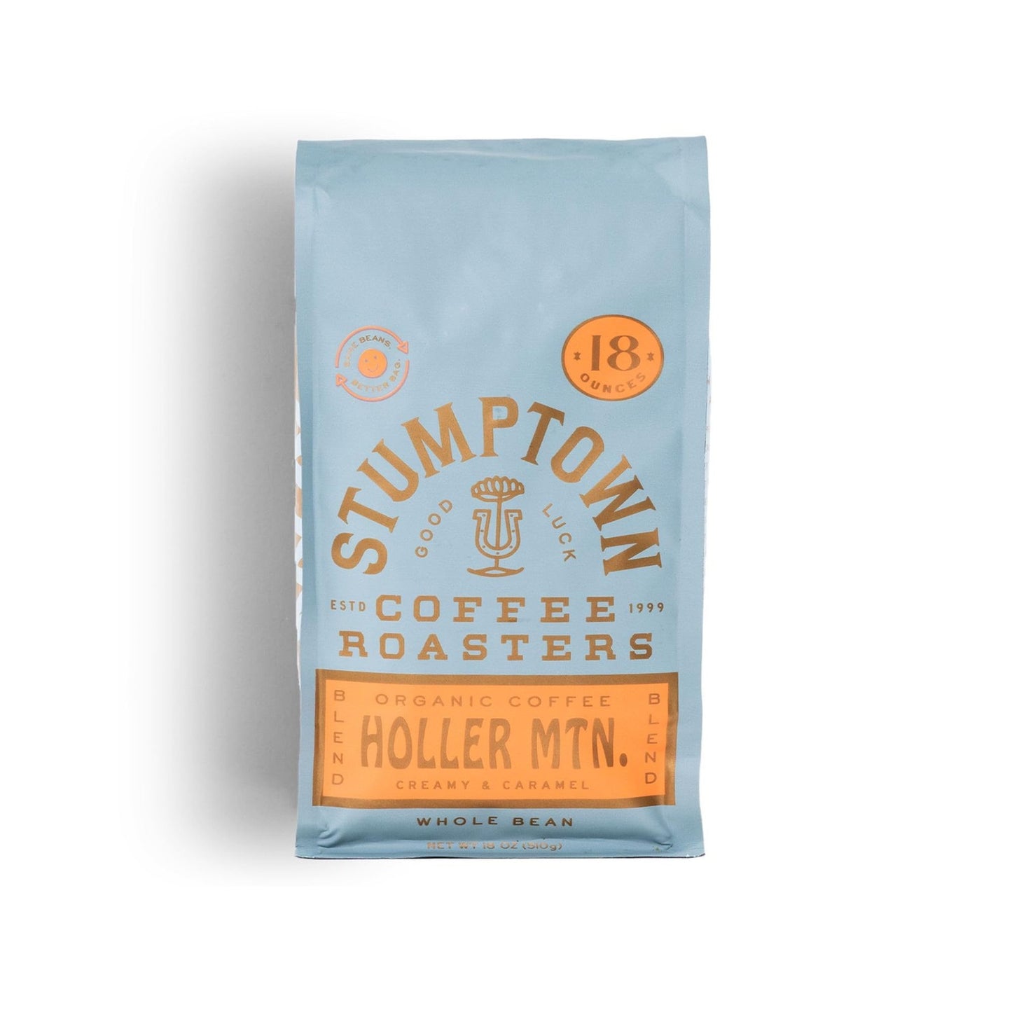 Organic Holler Mountain — Light Roast Whole Bean Coffee, 18oz