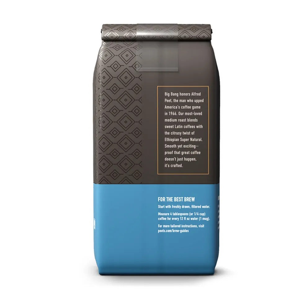 Peet's Coffee Big Bang Medium Roast Whole Coffee Beans (10.5 oz)