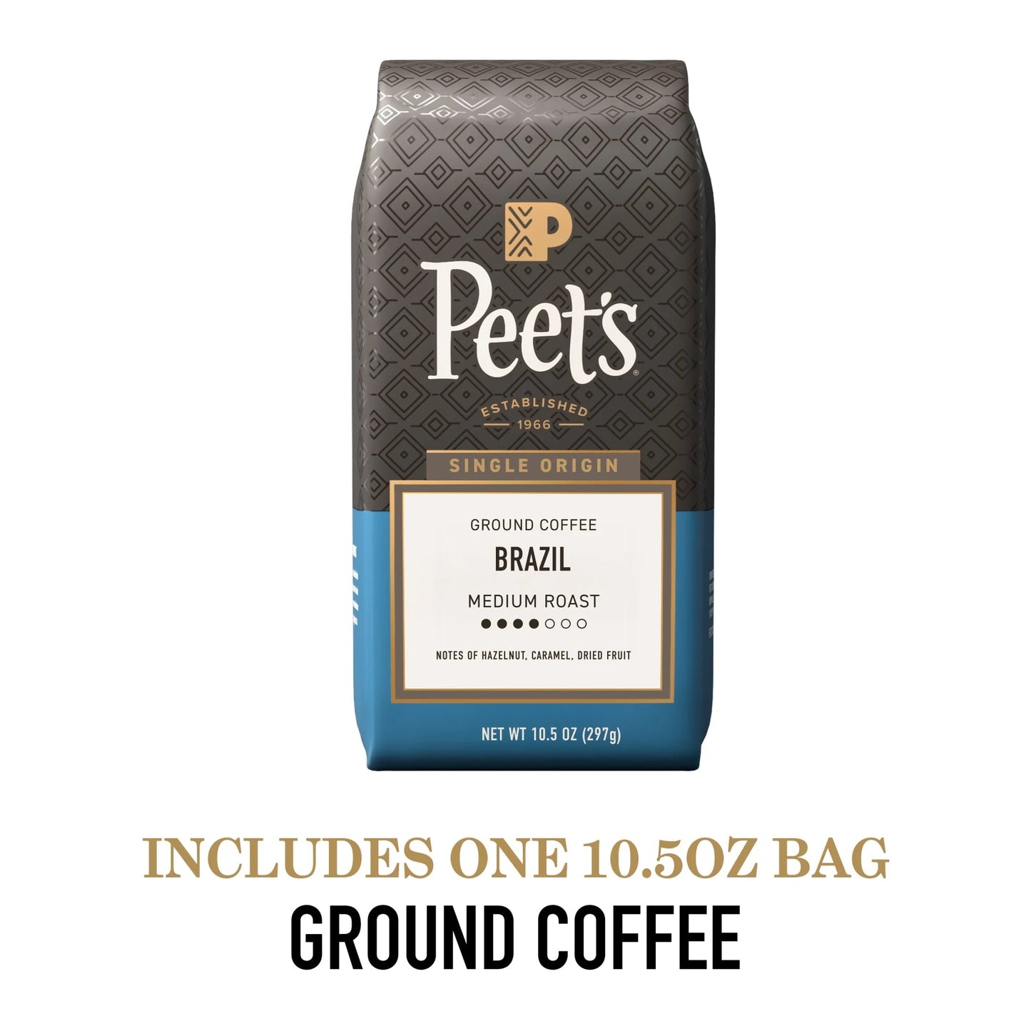 Single Origin Brazil — Medium Roast Ground Coffee, 10.5oz