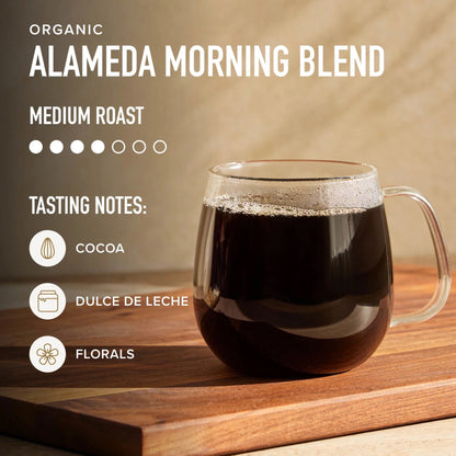 Organic Alameda Morning — Medium Roast Ground Coffee, 10.5oz