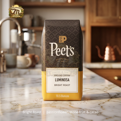 Luminosa Breakfast Blend, Light Roast Ground Coffee - 10.5oz Bag