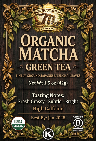 Organic Matcha Green Tea Powder — Japanese Ceremonial, 1.5oz