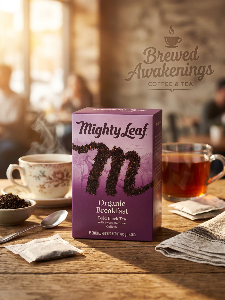 Organic Breakfast Bold Black Tea — 15 Pouches