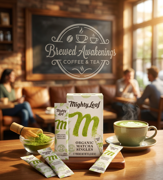 Organic Matcha Singles — 12 Single-Serve Packets, Shizuoka Japan