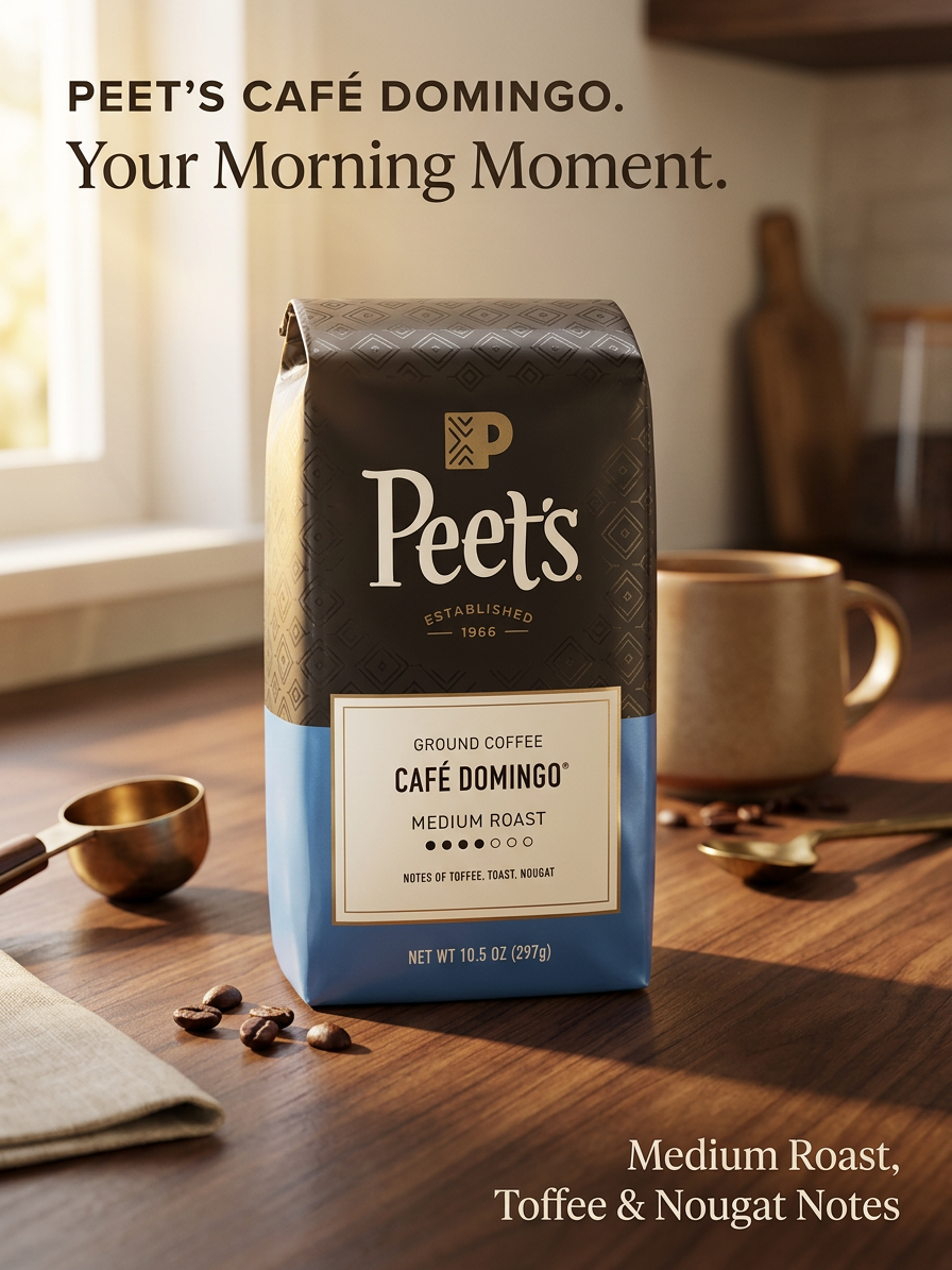 Golden Café Domingo — Medium Roast gemahlener Kaffee, 297g