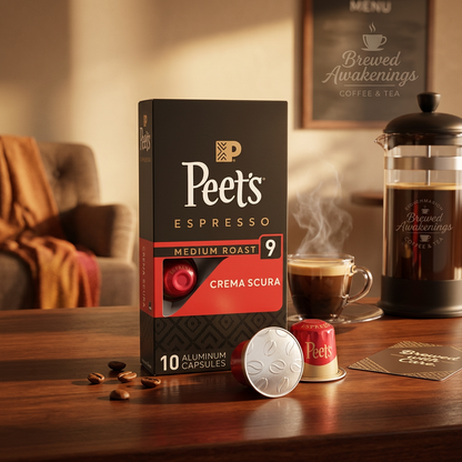 Crema Scura Intensity 9 Espresso Pods — Original Line Compatible, 10ct
