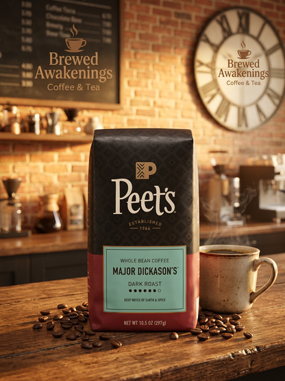 Major Dickerson – Dark Roast Ganze Kaffeebohnen, 297g
