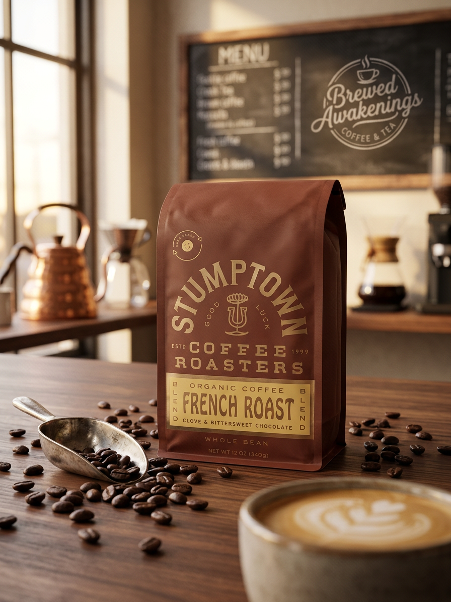 Organic French Roast Blend — Whole Bean Coffee, 12oz