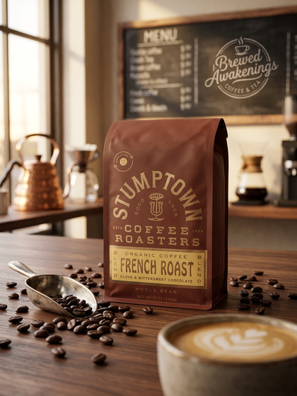 Organic French Roast Blend — Whole Bean Coffee, 12oz