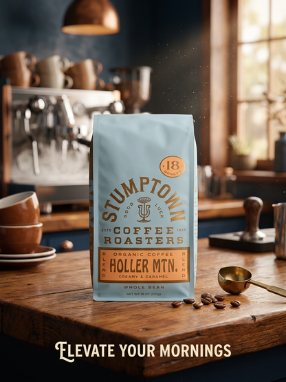 Organic Holler Mountain — Light Roast Whole Bean Coffee, 18oz