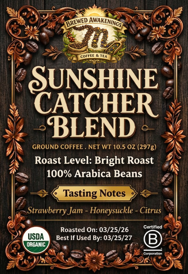 Sunshine Catcher Blend — Bright Roast Ground Coffee, 10.5oz