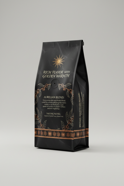 Aurelian Blend Premium Dark Roast Whole Coffee Beans, Arabica, 18 oz