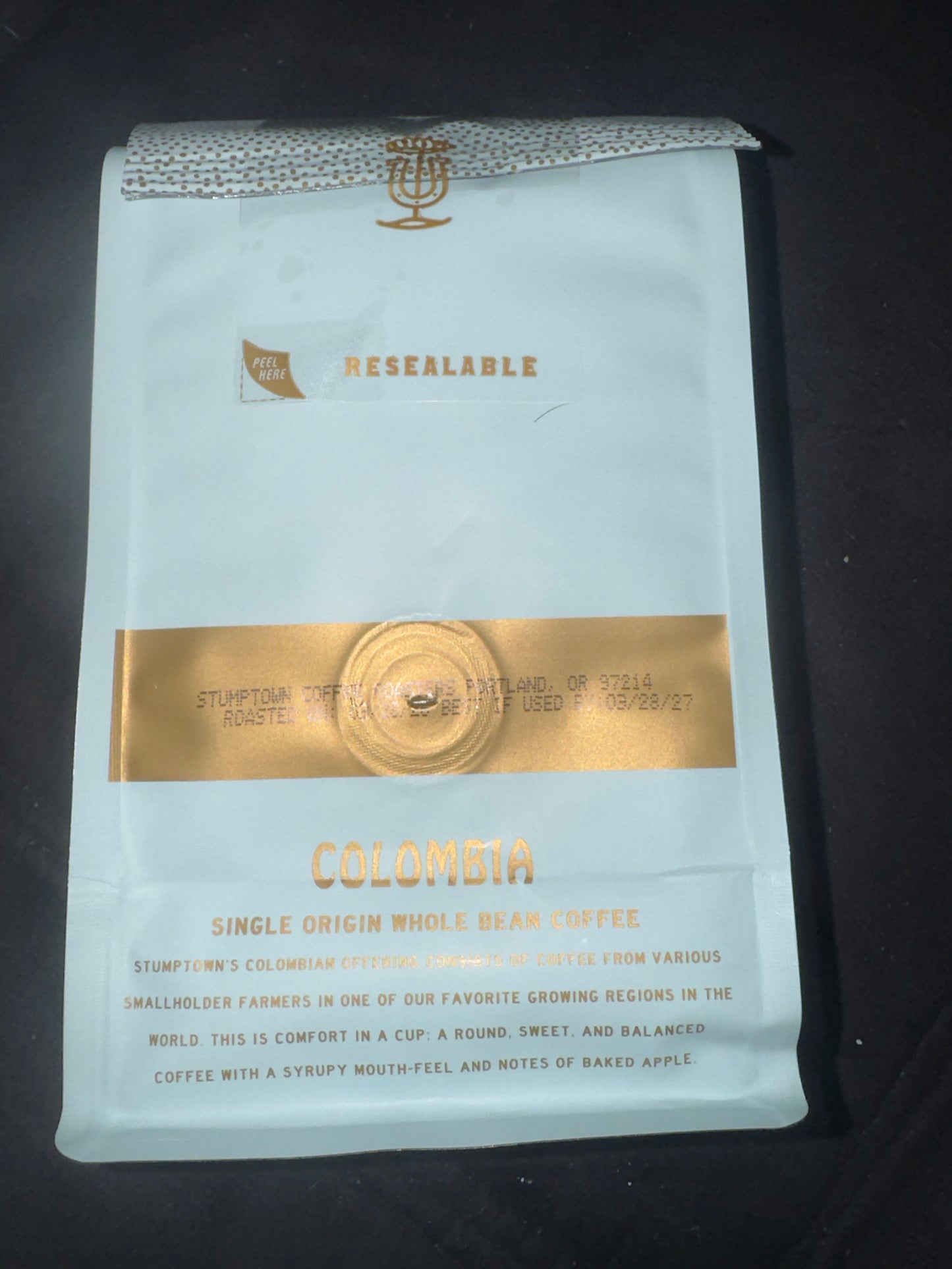 Single Origin Colombia — Medium Roast Whole Bean Coffee, 12oz